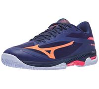 Scarpe Mizuno Wave Exceed Court Blu/Lava/Bianco Uomo - TERRA BATTUTA