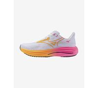Mizuno Wave Rider 29, Scarpe da Running Unisex Adulto (White/Tang Orange/Pink Tetra, Sistema Taglie Calzature EU, Adulto, Numero, Media, 45)