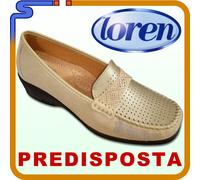 SCARPE MOCASSINI LOREN PELLE DUNE TRAFORATA PLANTARE ESTRAIBILE MOCASSINO K3955