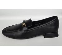 Scarpe mocassino donna Francesco Milano in vera pelle nera modello G04-06A