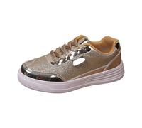 Scarpe Moda E Sport per Donne - Babies Scarpe Donna Scarpe Casual Sneakers basse Scarpe Paillettes Shoe Allacciatura Sneaker Graceful Scarpe Da Ginnastica Spessa Scarpe Outdoor Scarpa, oro, 40 EU