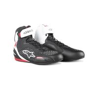 Scarpe Moto Alpinestars Faster-3 Rideknit Nero/Bianco/Rosso45,5 Nero,Bianco,Rosso