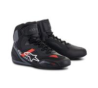 Alpinestars Faster 3 Rideknit, scarpe 9.5 US male Nero/Grigio/Rosso Chiaro