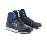 Scarpe Moto Donna Alpinestars Chrome Waterproof Asfalto Nero/Turchese38 Asfalto Nero,Turchese