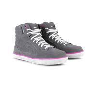 Alpinestars J-6 Impermeabile Signore Moto Scarpe, grigio-rosa-porpora, taglia 40 per donne