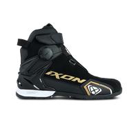 Ixon Bull 2 Scarpe da moto da donna impermeabili, Nero/bianco/oro, Taglia 41
