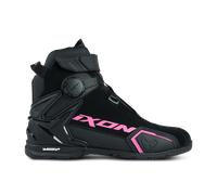 Ixon Bull 2 Scarpe da moto da donna impermeabili, nero-rosa, taglia 36 per maschi