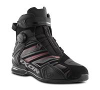 Ixon Bull 2 WP Ultra scarpe da moto impermeabili, nero/rosso, Taglia 42