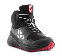 Ixon Snake WP scarpe da moto impermeabili, nero/bianco/rosso, Taglia 43