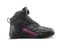 Ixon Vyper WP scarpe impermeabili per motociclette femminili, nero/rosa, Taglia 40