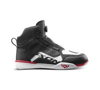 Ixon Vyper WP Scarpe da moto impermeabili, nero/bianco/rosso, Taglia 46