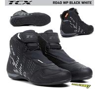 SCARPE MOTO TCX R04D WP IMPERMEABILI NERO BIANCO