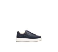 Scarpe Nero Giardini uomo sneakers in pelle E500700U Delavato Blu