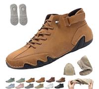 Scarpe Nevova for Uomo e Donna, Scarpe Ortopediche Impermeabili Nevoldeck, comode Scarpe Ortopediche con Supporto Plantare for Camminare Ogni Giorno(Light Brown,50 EU)