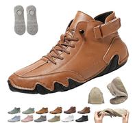 Scarpe Nevova for Uomo e Donna, Scarpe Ortopediche Impermeabili Nevoldeck, comode Scarpe Ortopediche con Supporto Plantare for Camminare Ogni Giorno(Yellow Brown,42 EU)
