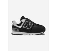Scarpe New Balance NEW-B 574 Hook & Loop nero grigio neonati - 20