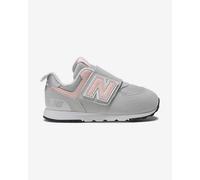Scarpe New Balance NEW_B 574 & Loop grigio chiaro rosa neonati - 18.5