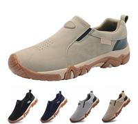 Scarpe ortopediche a canna bassa per escursionismo impermeabili da uomo con supporto per l'arco, Kaki, 43 EU