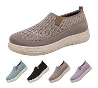 Scarpe ortopediche da donna, antiscivolo, comode, con plateau, da infilare, per il tempo libero, per camminare, traspiranti, per tutti i giorni e il tempo libero, caffè, 41 EU