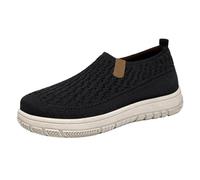 Scarpe ortopediche da donna, antiscivolo, comode, con plateau, da infilare, per il tempo libero, per camminare, traspiranti, per tutti i giorni e il tempo libero, Nero , 40 EU