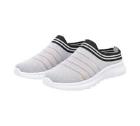 Scarpe ortopediche da donna, chiuse, slip-on, in rete, grigio., 38 EU