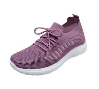 Scarpe ortopediche da donna con supporto per arco plantare, estive, 2026, scarpe da corsa larghe da donna, casual, con piattaforma, leggere, traspiranti, scarpe da ginnastica, Viola, 38.5 EU