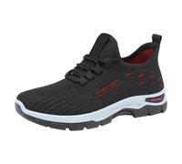 Scarpe ortopediche da donna e uomo, in rete traspirante, suola morbida, scarpe da passeggio ortopediche, leggere, sportive, da donna, comode, da camminata, con supporto per arco in memory foam, Nero 1