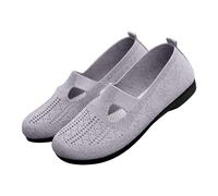 Scarpe ortopediche da donna, eleganti, basse, casual, eleganti, con suola morbida, traspiranti, per corsa, camminate, comode, per attività all'aria aperta, grigio., 40 EU