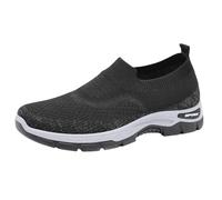 Scarpe ortopediche da donna larghe H infermiere traspiranti scarpe da ginnastica leggere comode scarpe da corsa comode scarpe sportive outdoor memory foam scarpe sportive comode sandali comodi, Nero