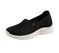 Scarpe ortopediche da donna larghe H scarpe estive ultra comode sneakers estive diabetiche leggere scarpe da passeggio traspiranti maglia memory donna sneakers outdoor fitness, Nero , 39