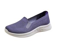 Scarpe ortopediche da donna larghe H scarpe estive ultra comode sneakers estive diabetiche leggere scarpe da passeggio traspiranti maglia memory donna sneakers outdoor fitness, Lilla, 38 EU