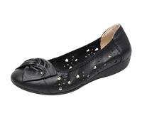 Scarpe ortopediche da donna Ortho Soft Scarpe in pelle scava fuori scarpe per il tempo libero moda punta rotonda Loafers leggero comodo scarpe basse senza lacci scarpe outdoor sandali in pelle