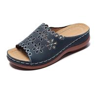 Scarpe ortopediche da donna, sandali estivi con zeppa, punta aperta, sandali con zeppa, scarpe estive da spiaggia, sandali con plateau, sandali vintage, per il tempo libero