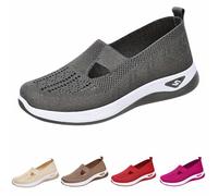 Scarpe ortopediche da donna scarpe da passeggio slip on supporto arco in memory foam traspirante sneakers estive comode scarpe da ginnastica casual leggere antiscivolo piattaforma mule mesh running