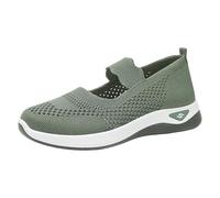 Scarpe ortopediche da donna, slip on casual, estive, leggere, comode, traspiranti, in memory foam, sandali da donna, verde, 40 EU