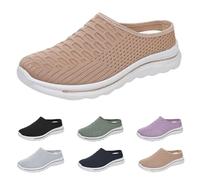 Scarpe ortopediche da donna, slipon, traspiranti, larghe, a maglia, leggere, comode, antiscivolo, per attività all'aria aperta, per tutti i giorni, cachi, 39