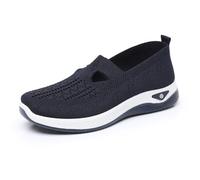 Scarpe ortopediche da donna, traforate, estive, leggere e traspiranti, da basket, slip on sneakers in rete, comode da indossare per running palestra, jogging, Basquette fitness, lavoro, blu, 38 EU