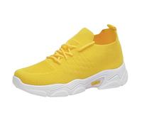 Scarpe ortopediche da donna, vestibilità larga, con lacci, leggere, traspiranti, con zeppa, scarpe da ginnastica basse da corsa, casual, antiscivolo, da camminata, atletica, supporto per arco plantare