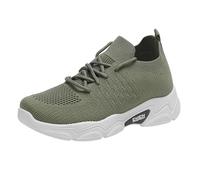 Scarpe ortopediche da donna, vestibilità larga, con lacci, leggere, traspiranti, con zeppa, scarpe da ginnastica basse da corsa, casual, antiscivolo, da camminata, atletica, supporto per arco plantare