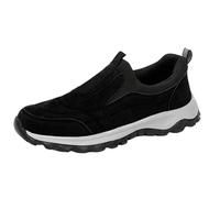 Scarpe ortopediche da uomo e da donna, antiscivolo, unisex, basse, ammortizzanti, leggere, tinta unita, per il tempo libero, traspiranti, casual, Nero 1, 46 EU