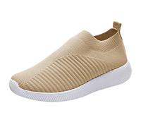 Scarpe ortopediche da uomo, estive per il tempo libero, da uomo, a piede largo, traspiranti, contro lo sperone del tallone, antiscivolo, scarpe sportive, comode, cachi, 41 EU