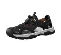 Scarpe ortopediche da uomo, extra large, per lo sport, da trekking, con supporto per l'arco del piede, leggere, per attività all'aperto, antiscivolo, per alleviare il dolore, unisex, Nero , 39 EU