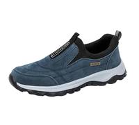 Scarpe ortopediche da uomo, scarpe da trekking, extra large, con supporto per l'arco del piede, scarpe sportive, da trekking, per il tempo libero, leggere, per attività all'aria aperta, Blu, 42 EU