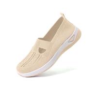 Scarpe Ortopediche Donna, Comode Antiscivolo Sneakers Pianta Larga, Estive Scarpes Slip on Senza Lacci, Leggere e Traspiranti Scarpe da Camminata in Mesh 35-44