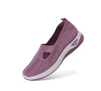 Scarpe Ortopediche Donna, Comode Antiscivolo Sneakers Pianta Larga, Estive Scarpes Slip on Senza Lacci, Leggere e Traspiranti Scarpe da Camminata in Mesh 35-44