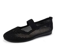 Scarpe Ortopediche Donna Eleganti Basse Sneaker Donna Estive Barefoot Sneakers Leggere Traspiranti Comode Scarpe Ginnastica Slip On Antiscivolo Casual Senza Lacci Sportive Pianta Larga (40, Nero)