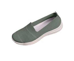 Scarpe Ortopediche Donna Estive Sneaker Donna Pianta Larga Casual Sneakers Comode Senza Lacci Traspiranti Scarpe da Camminata Eleganti Leggere Slip On Barefoot Antiscivolo da Ginnastica (41, Verde)
