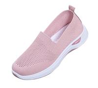 Scarpe Ortopediche Donna Piattaforma con Maglia Leggera Outdoor Scarpe Da Jogging Senza Lacci Casual Donna Scarpe Da Fitness Basket Sneakers Confortevoli Escursioni All'aperto, rosa, 40 EU