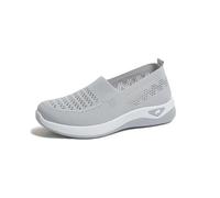 Scarpe Ortopediche Donna Scarpette in Maglia Leggere Sportive Sneakers Slip-on in Mesh Traspirante Scarpe Leggere Antiscivolo Cammi per Camminare Comodamente Ogni Giorno (Grey, 36)