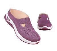 Scarpe Ortopediche Donna Senza Lacci con Supporto per Arco Ciabatte Donna Ortopediche Slip on Antiscivolo Traspiranti Comode Scarpe da Casa in Mesh Punta Chiusa Estive Morbida Sneakers